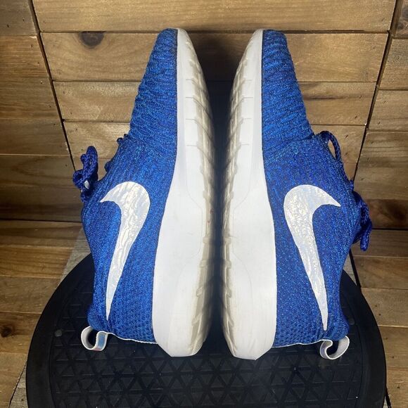 Nike Womens Sz 6 Roshe NM Flyknit Rio QS Blue Running Shoes 835894-400 - Picture 8 of 10